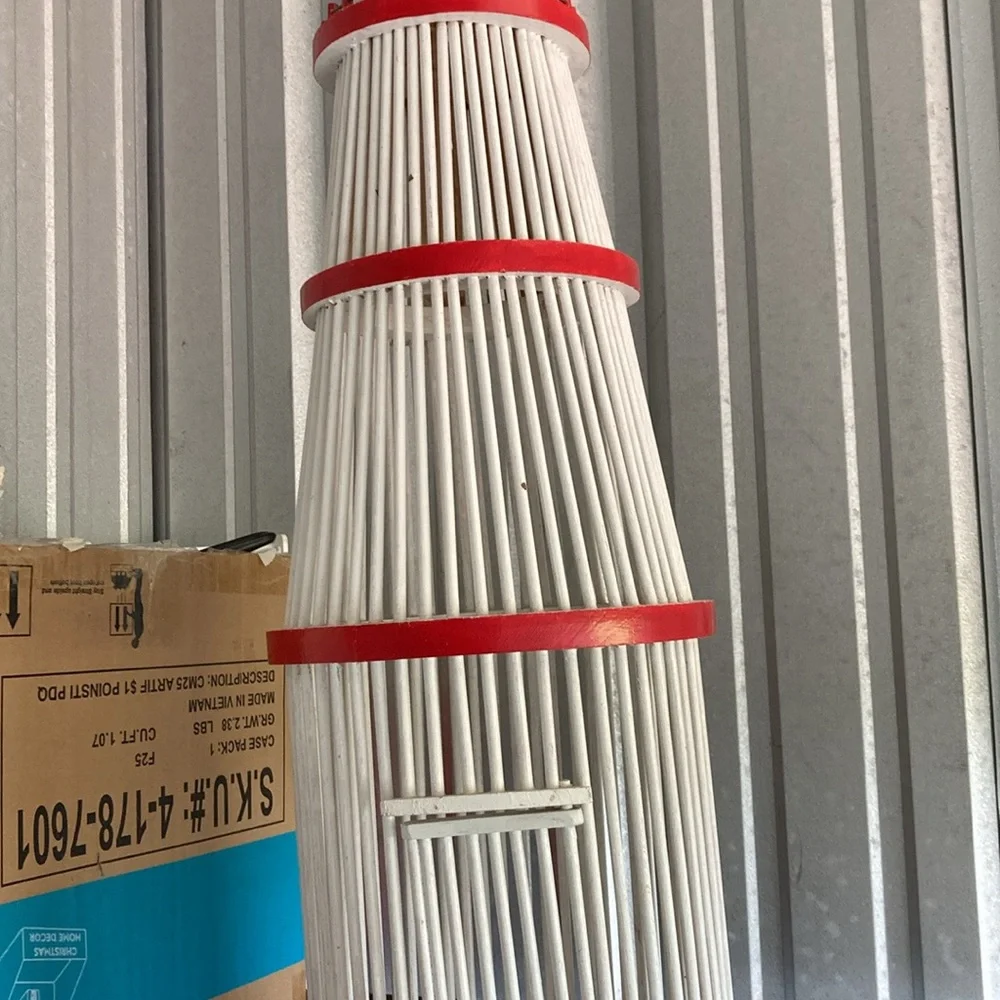 Red and White Decorative Lighthouse designed Bird House